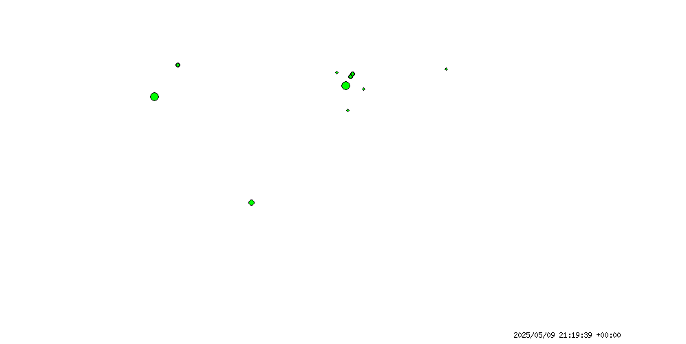 Number of hubs online for a country overlay